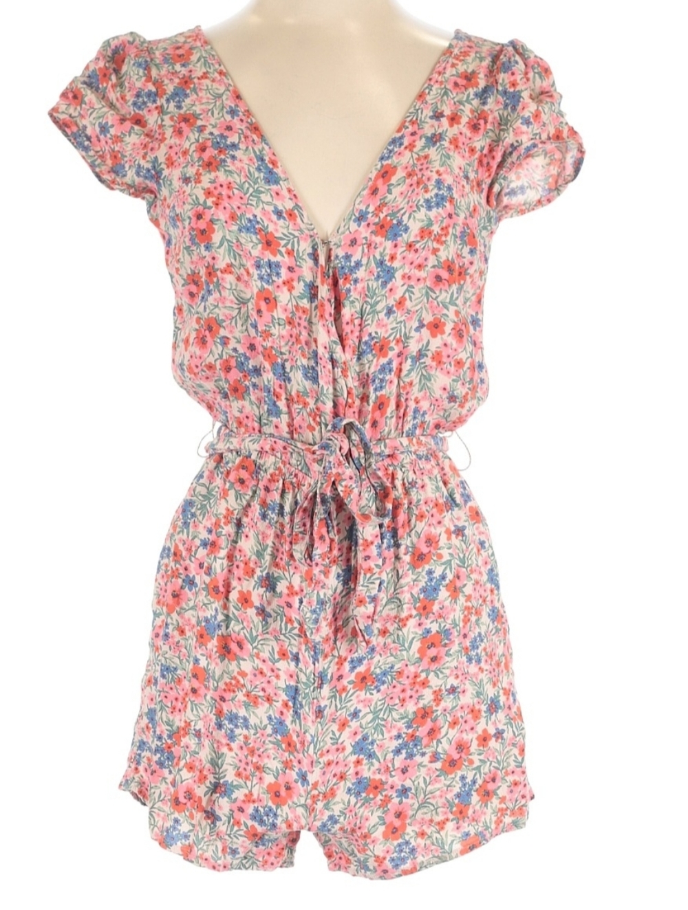 NWOT AMERICAN EAGLE Pink Floral Romper